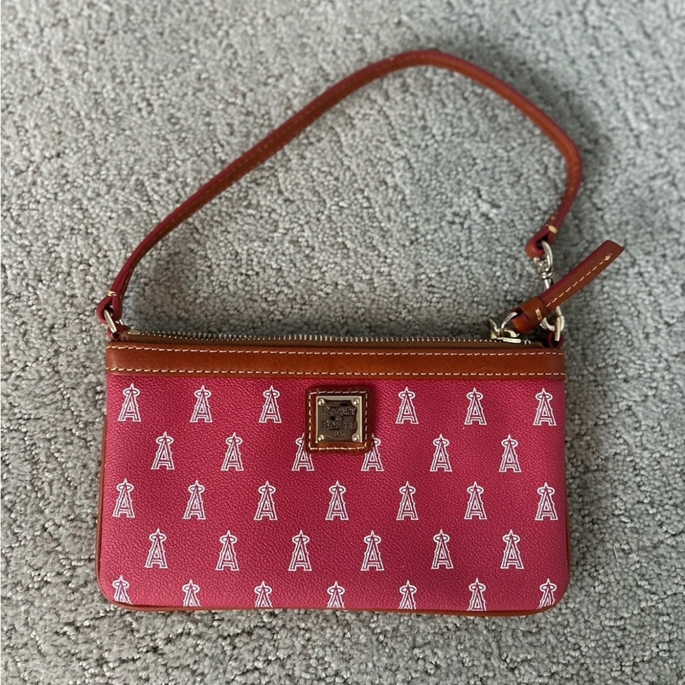 Dooney & Bourke MLB Angels branded Wristlet
